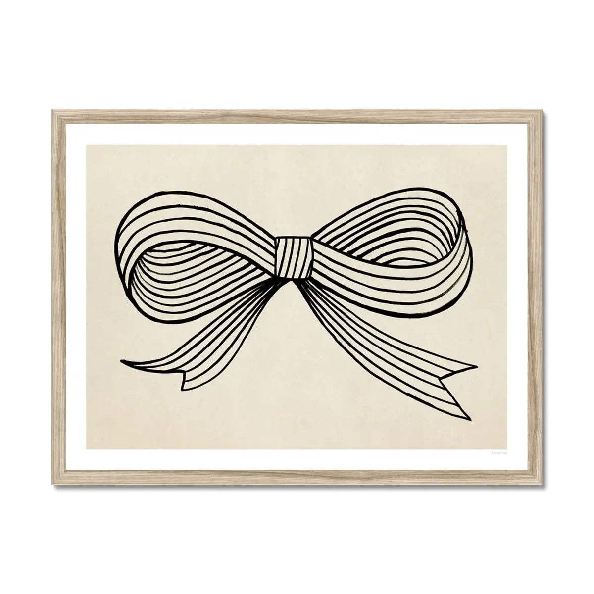 Ink Bow Print