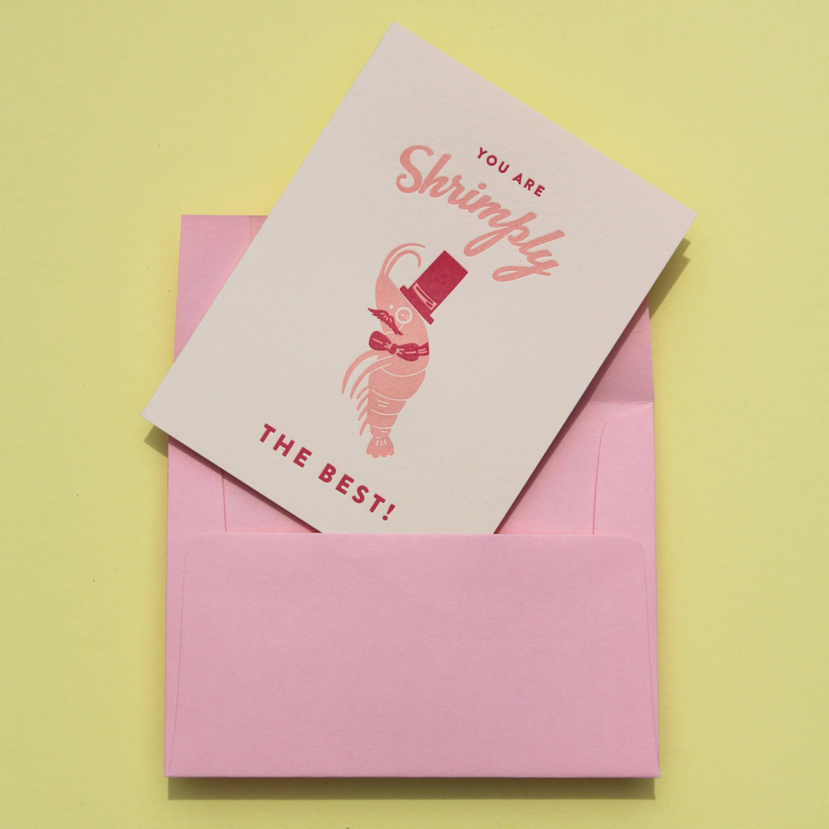 You Are Shrimply The Best Card