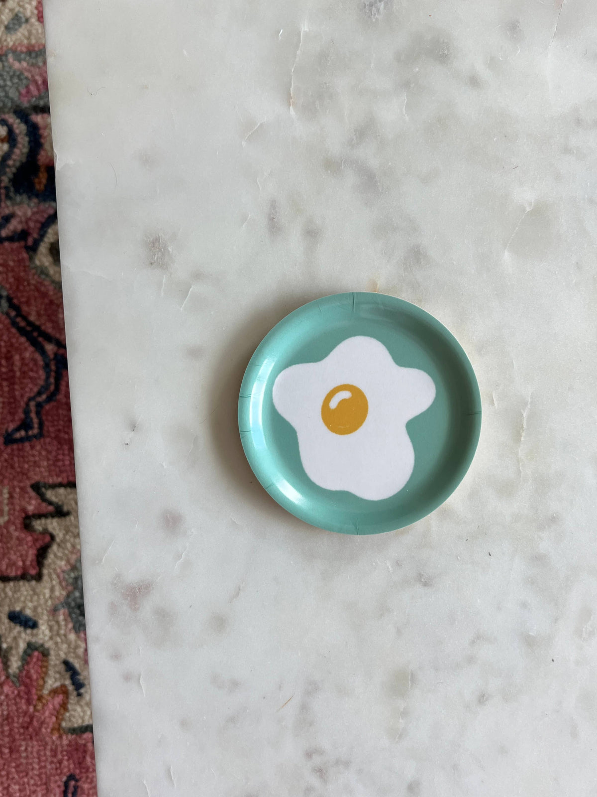 Fried Egg Illustrated Catchall Trinket Dish
