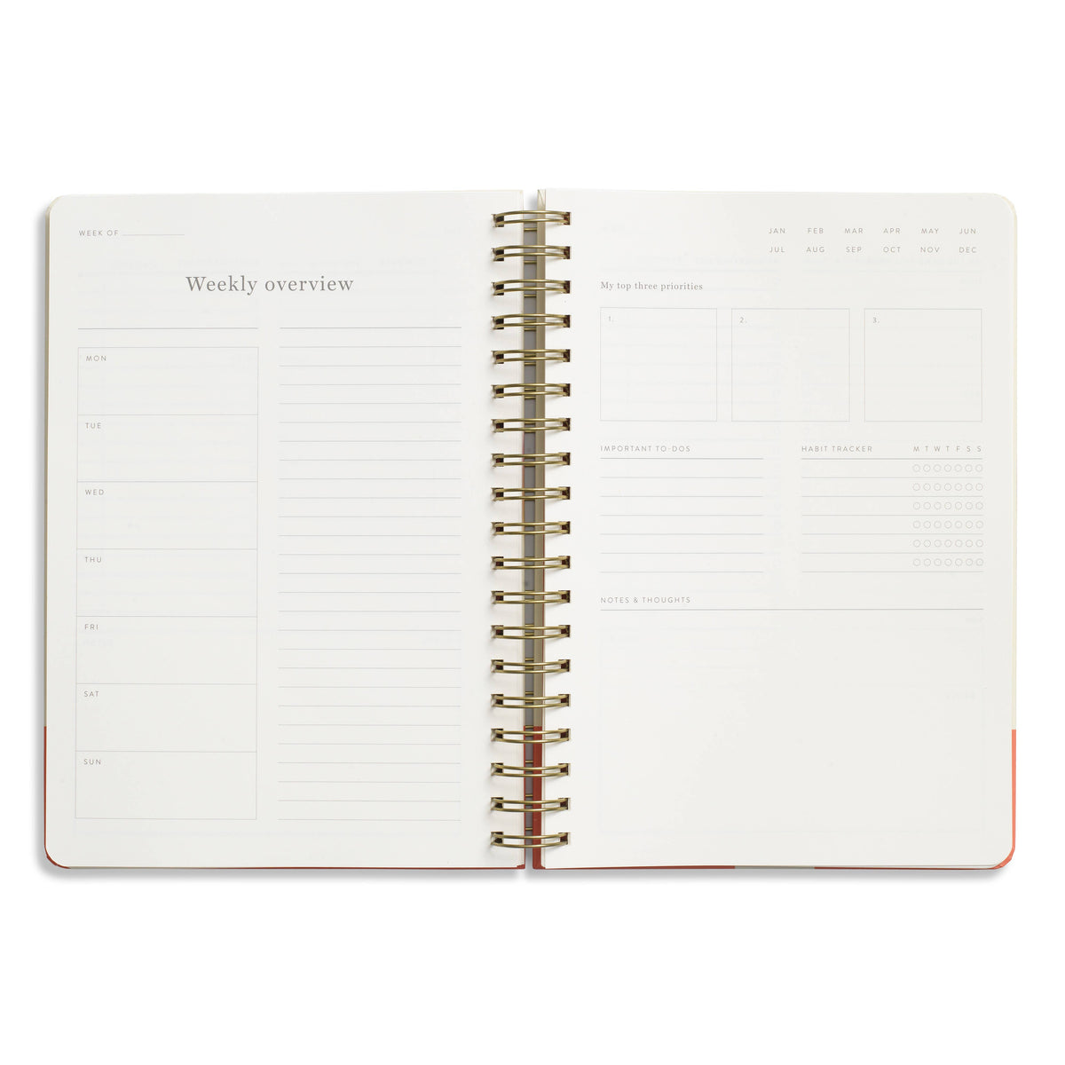 Gradient Orb Hardcover Spiral Daily Planner