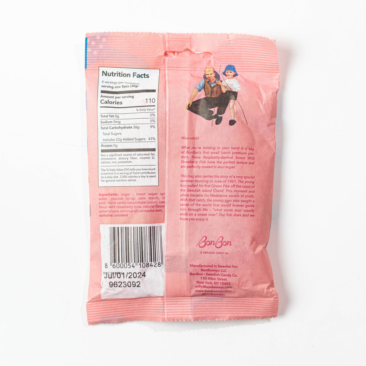 Sweet Wild Strawberry Fish - Swedish Candy