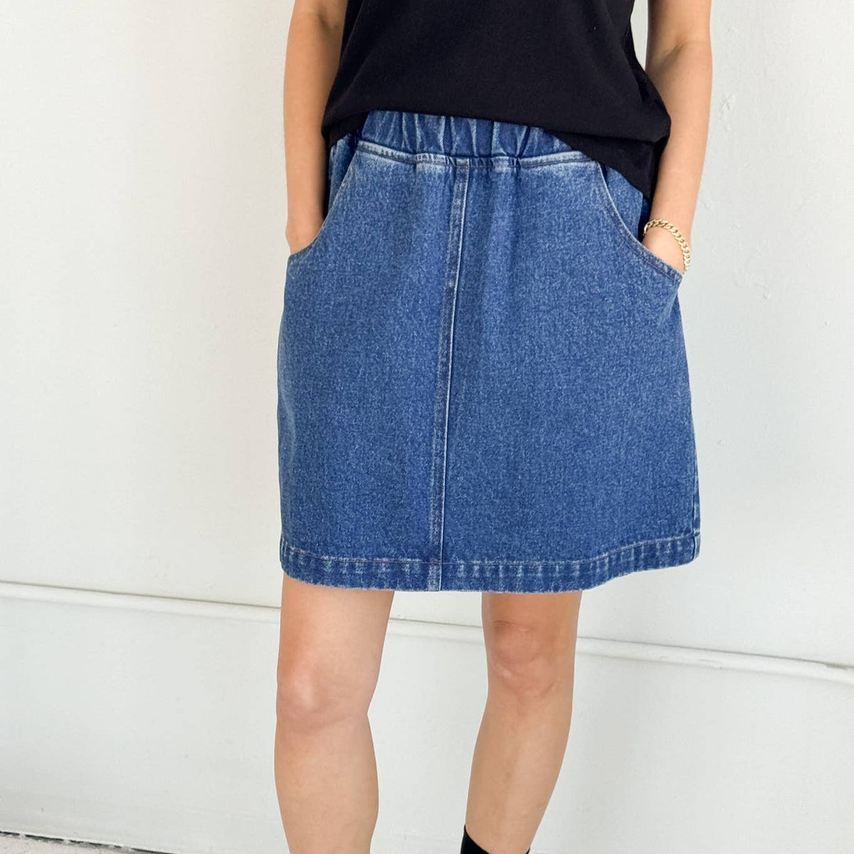 City Skirt in Denim