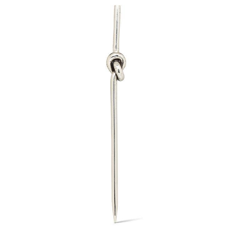 Silver Knot Cocktail Pick