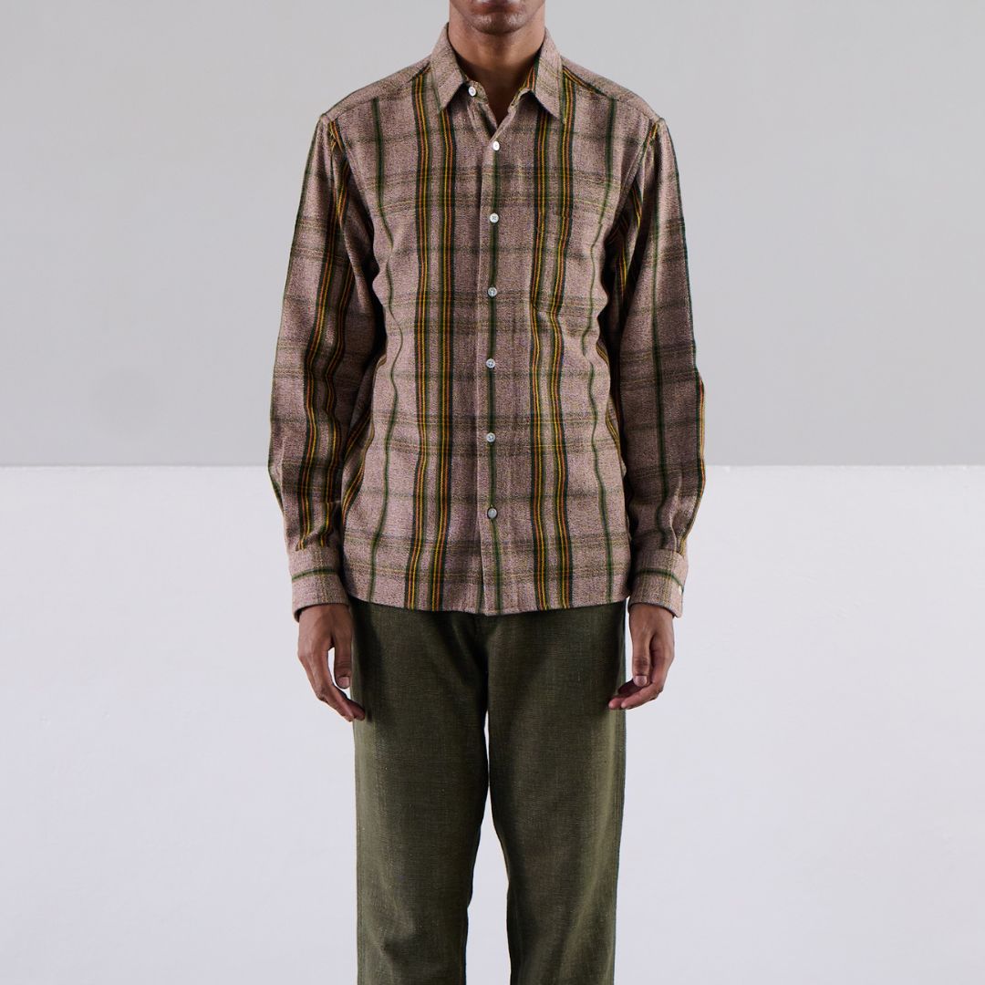 Flecked Shirt in Brown