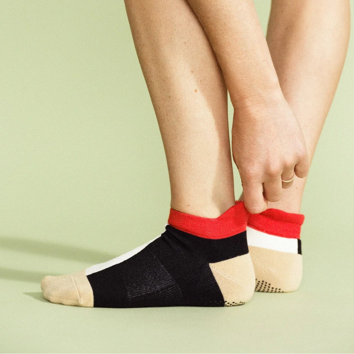 Half + Half Sporty Grip Ankle Socks