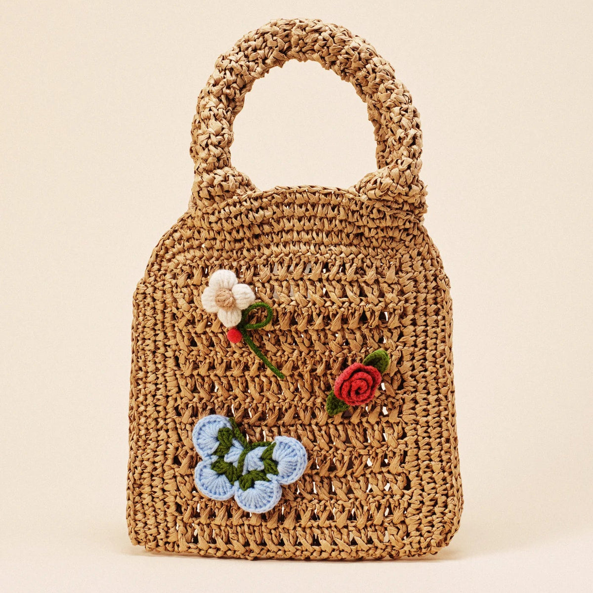 Santorini Crochet Bag in Natural