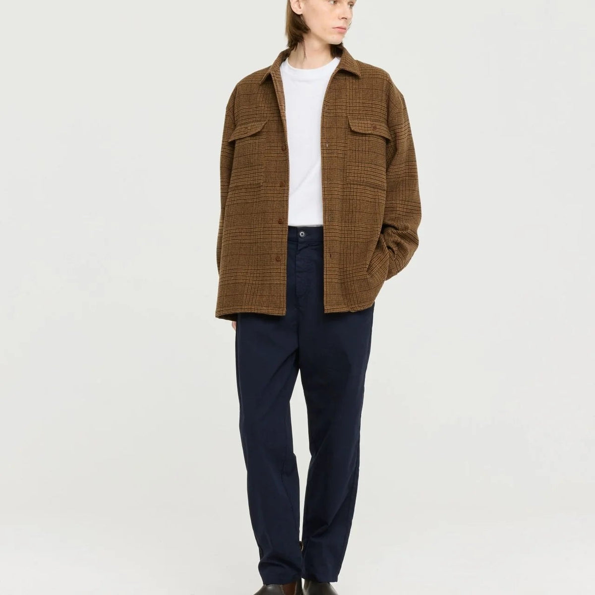 Imperata Over Shirt in Brown