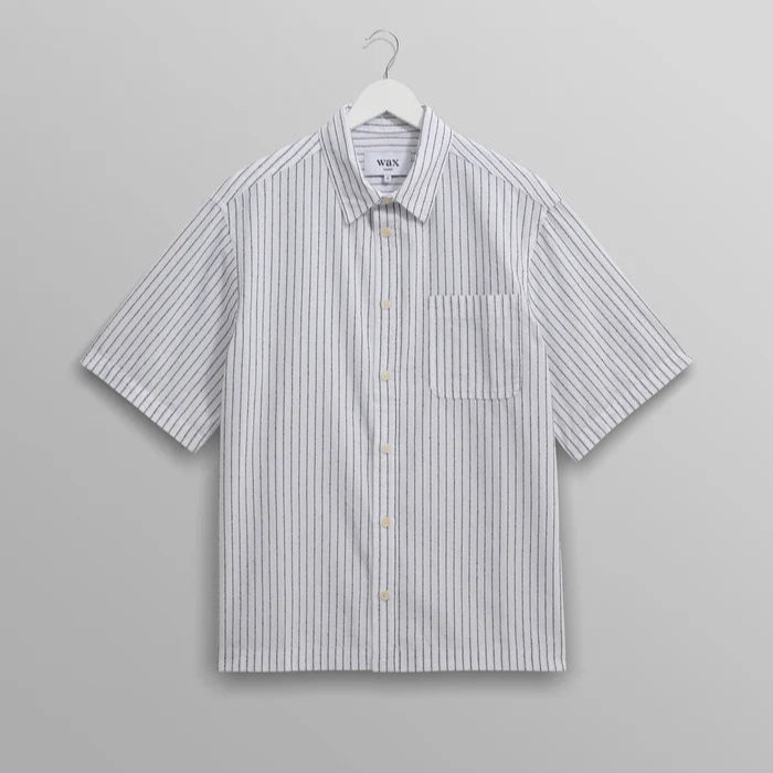 Kew Shirt in Boucle Stripe