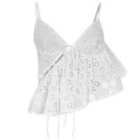 Kimchi Top in Milk Eyelet