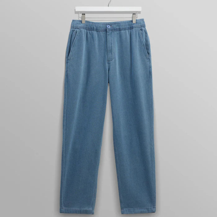Long Kurt Trouser in Dobby Indigo