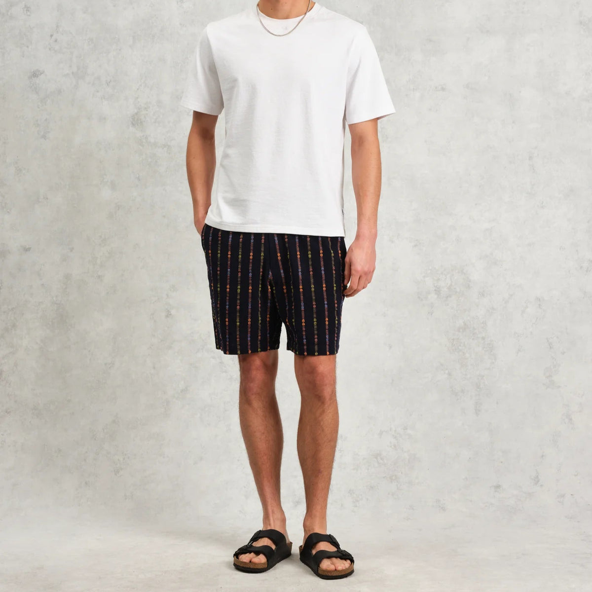 Kurt Short in Multi Loom Stripe