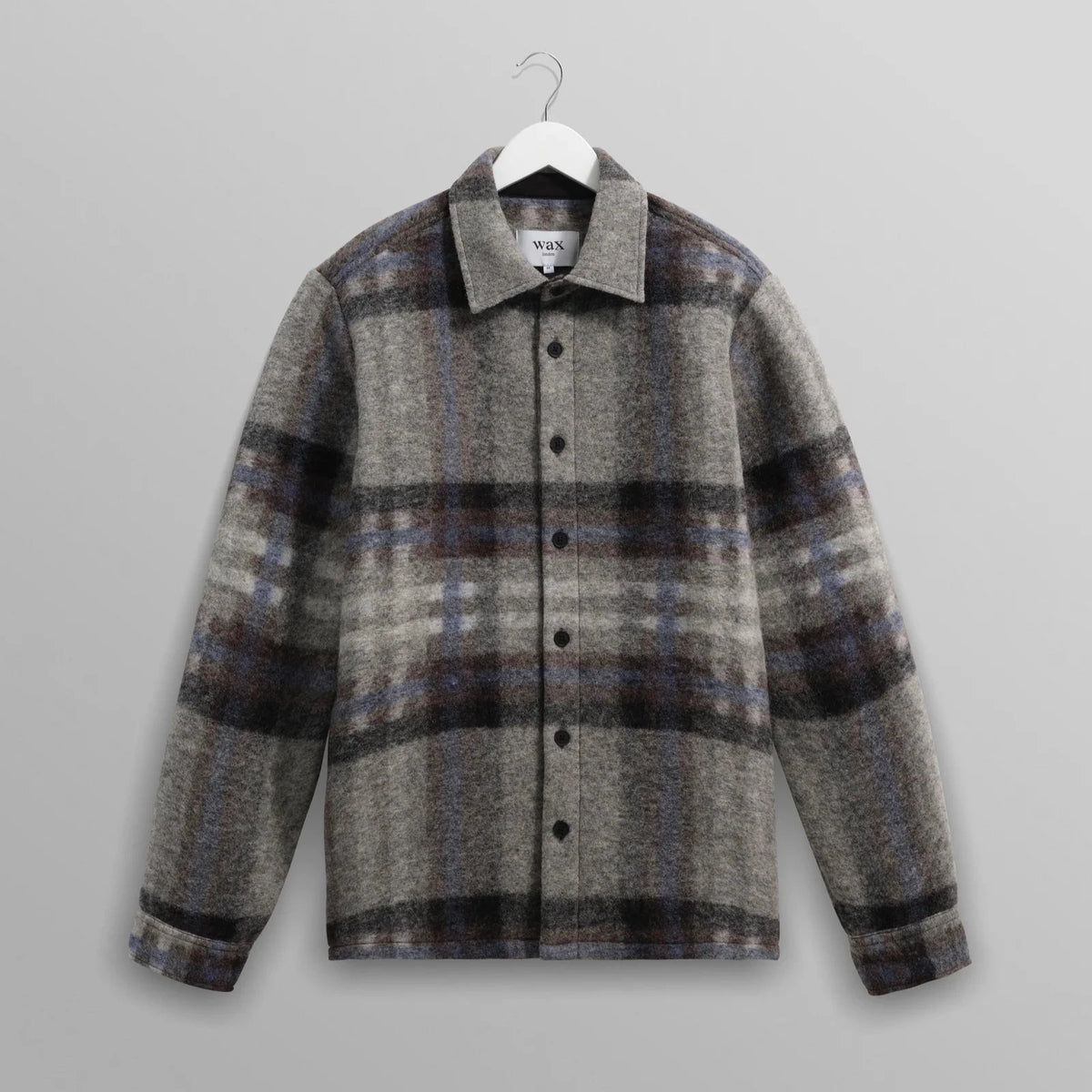 Nolan Overshirt in Grey/Blue Check