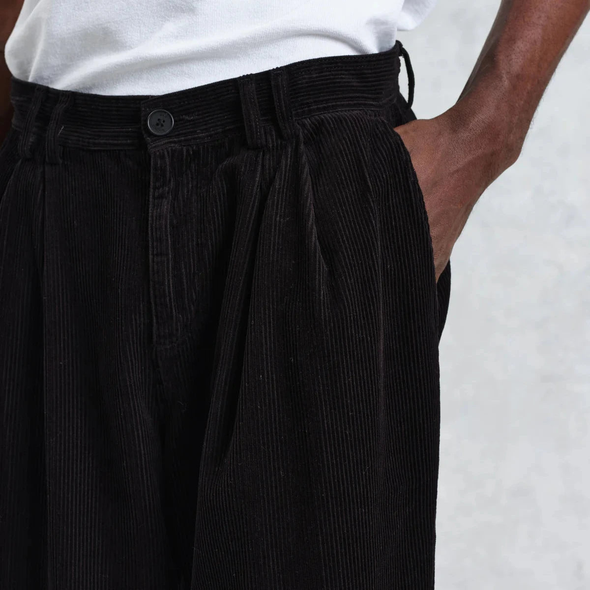 Raleigh Cord Trouser in Black