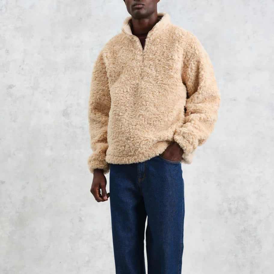 Trimms Borg Jacket in Beige