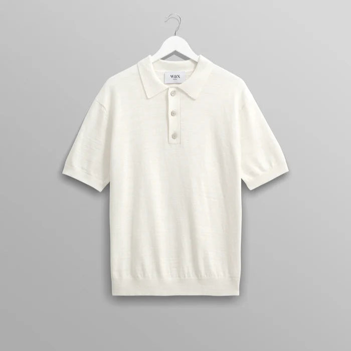 Turin Polo in Slub Cotton Linen