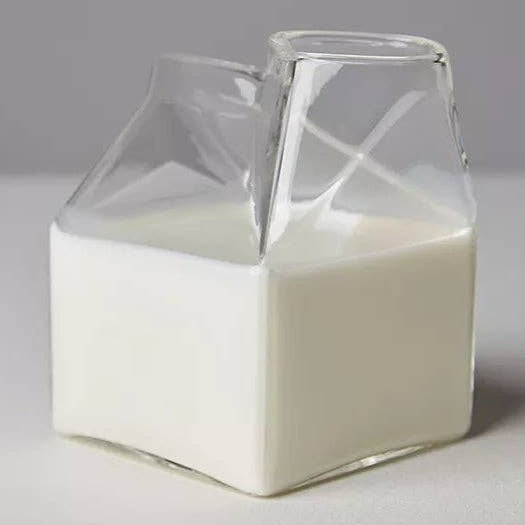 Milk Glass Carton