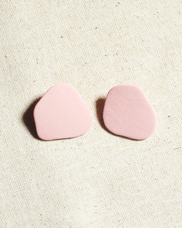 Blob Earrings in Pink