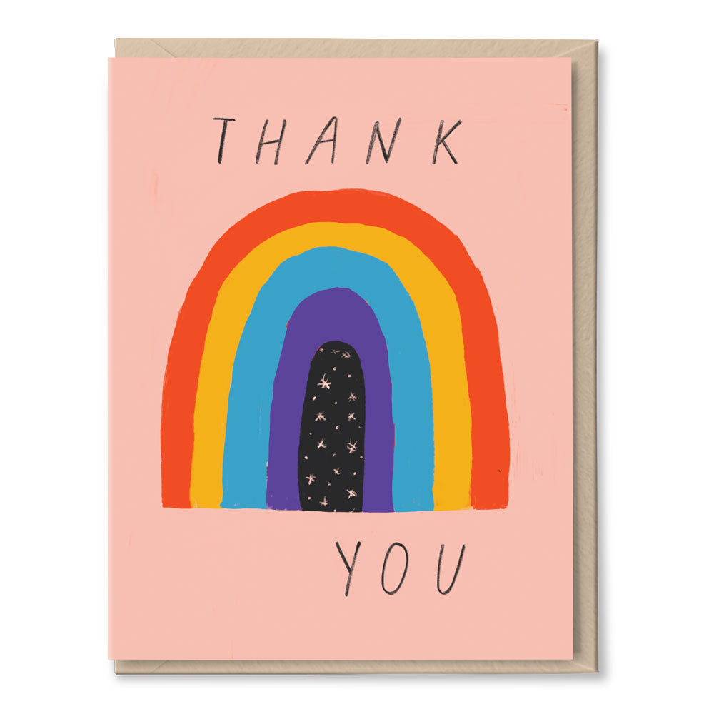 Rainbow Thank You Card