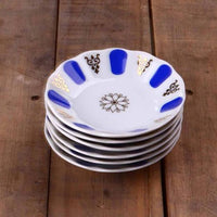 Melamine Tea Glass Saucer in Blue