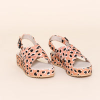 Sum Sandal in Peach Cheetah