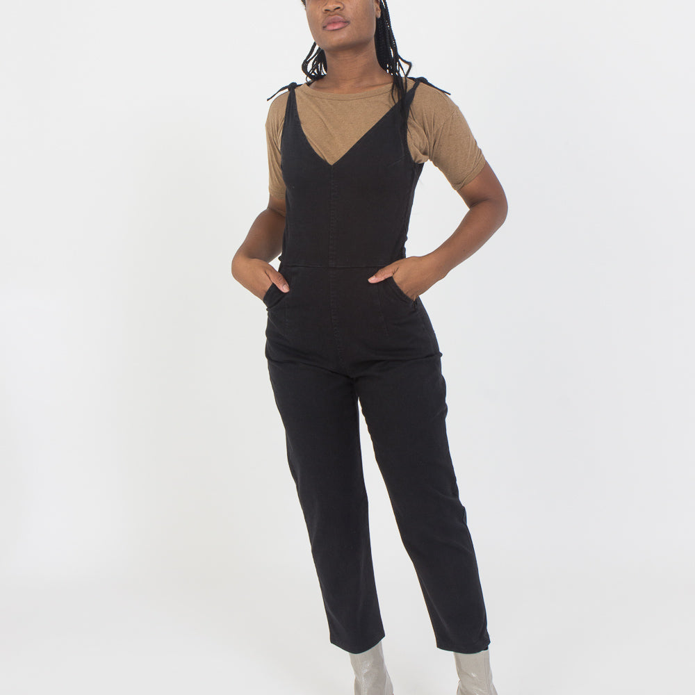 Slate Overalls in Black