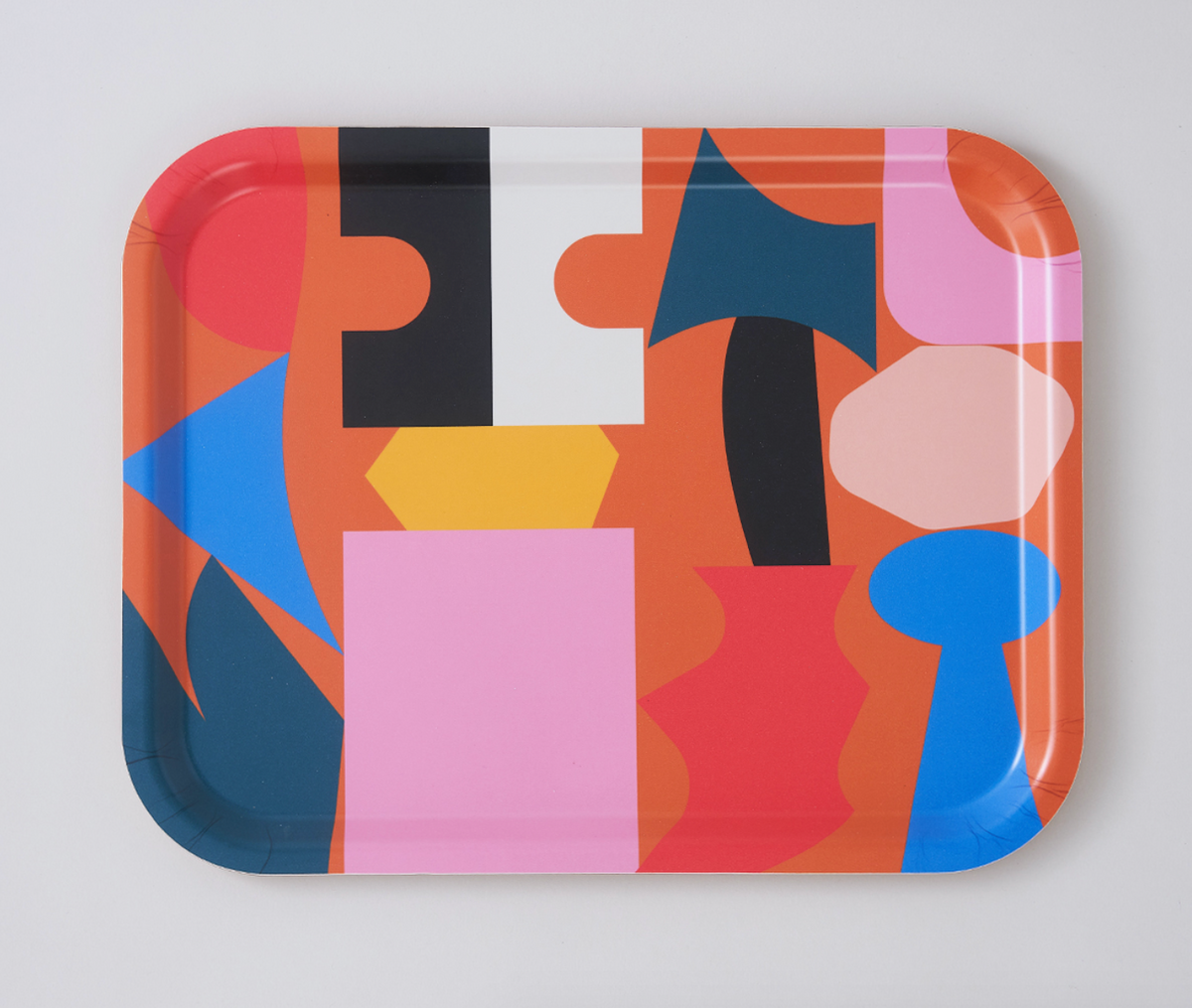 Rectangle Art Tray in Shapes