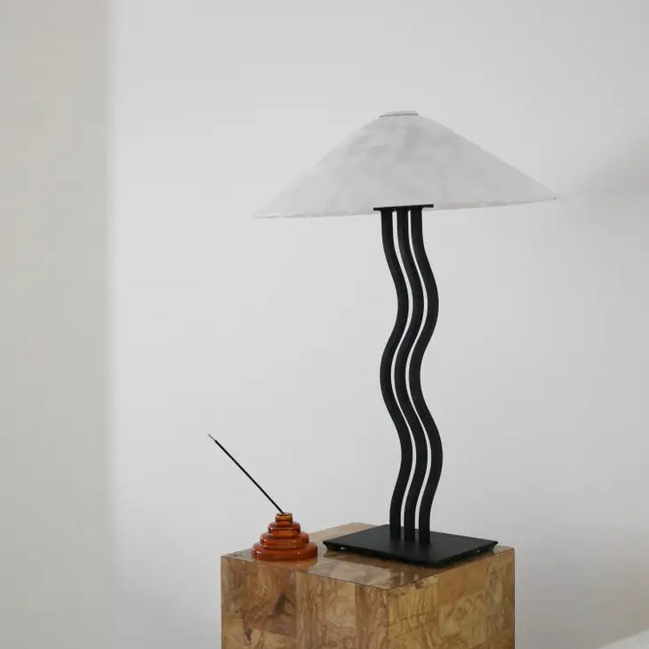 Glass Meso Incense Holder in Amber