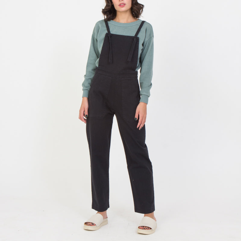 Knot Overalls in Black