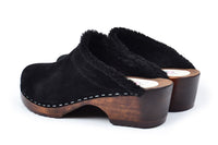 Oslo Comfy Clog in Black Suede