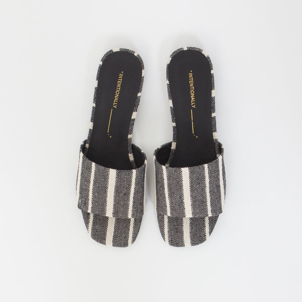 Jessica Sandal in Black Stripe