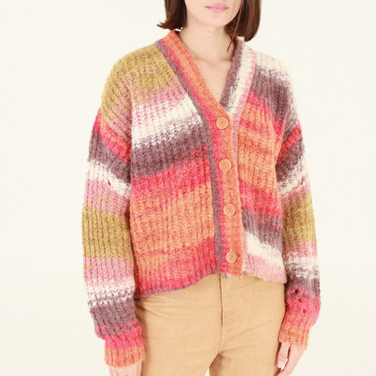Betty Cardigan in Orange