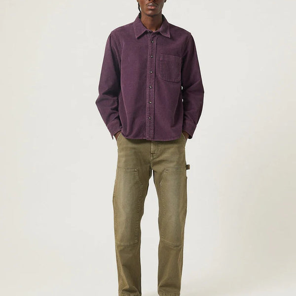 Cord LS Shirt in Purple