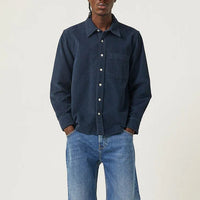 Cord LS Shirt in Navy