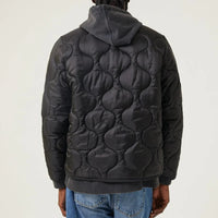 Quilted Liner Jacket in Black