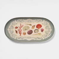 Oval Enamel Tray- Specimens of the Sea