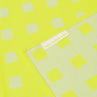 Squares Napkin Set Yellow/Soft Aqua