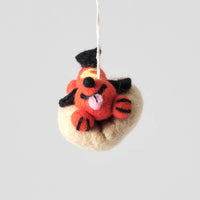 Frank, Hotdog Dog Hanging Felt Ornament