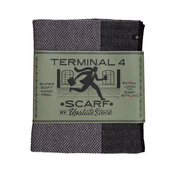 Terminal 4 Scarf in Charcoal