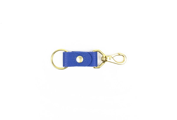 Keychain in Lapis Leather