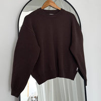 Milo Cotton Sweater in Brown