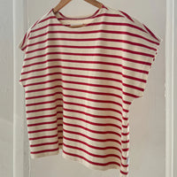 Manon Tee in Red Stripe