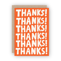 Thanks! Thanks! Thanks! Card
