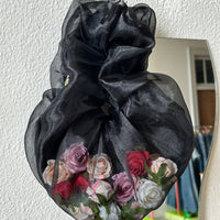 Rose Baby Bag: Black / Rose Filled