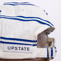 Ballpark Linen Stripe Cap in Navy
