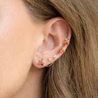 Cherry On Top Studs in Gold
