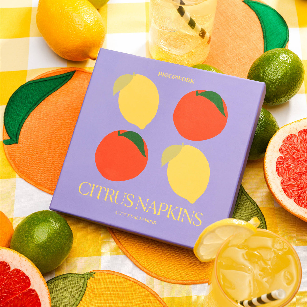Citrus Cocktail Napkins Set
