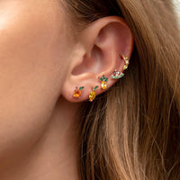 Orange Juice Studs in Rose Gold