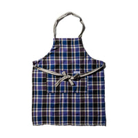Recycled Cotton Blue Check Apron