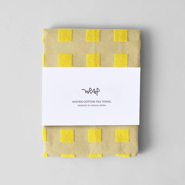 Tea Towel in Oat/Yellow