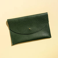 Envelope Pouch in Kelp Leather